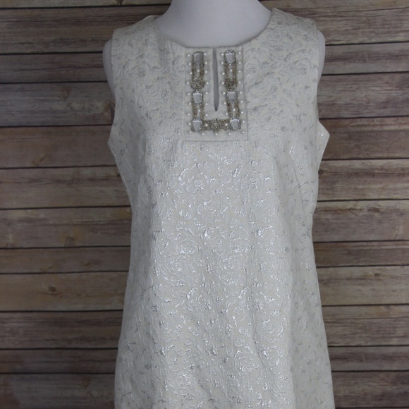 dress barn silver dress